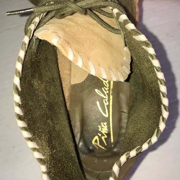 Pina Colada T Pee Moccasin Tan/green - Picture 3 of 4